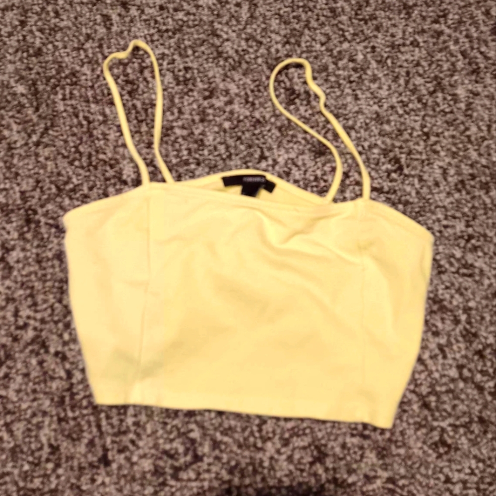 Forever 21 Light Yellow Camisole Top